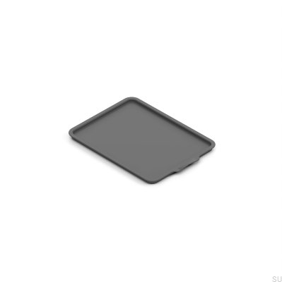 Couvercle pour poubelle Leon 7l, gris foncé