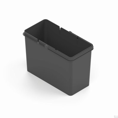 Poubelle Leon 12l gris foncé