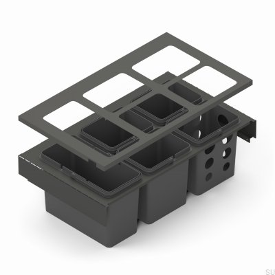 Cadre supérieur pour système de tri Toledo 80x45 Gris foncé