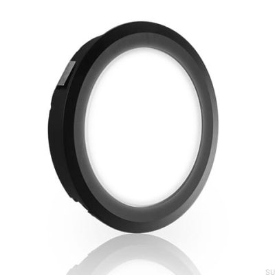 Spot LED plat 2700K IP44 3W Noir