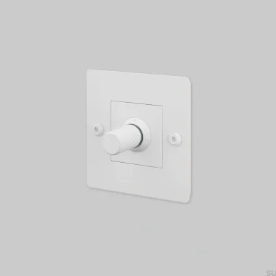 Variateur avec interrupteur sans logo LED linéaire 1G 250W Acier blanc Norme européenne