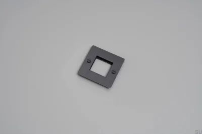 Cadre sans remplissage ni logo. Plaque 1G Acier Laiton Bronze brûlé Norme européenne