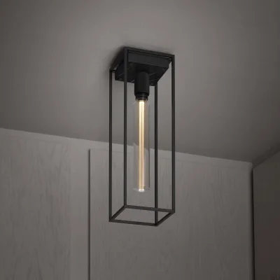 Suspension Caged Cross 1.0 en acier et marbre noir