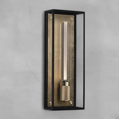 Lampe murale en laiton Caged Wet L