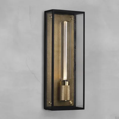 Lampe murale en laiton Caged Wet L