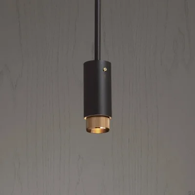 Suspension linéaire Exhaust, acier graphite et laiton
