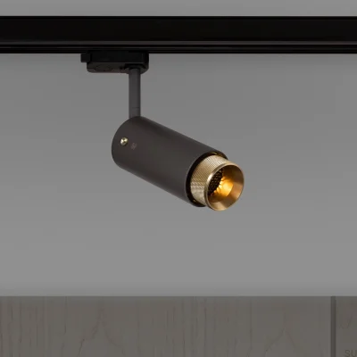 Projecteur à rail transversal d'échappement, acier graphite avec laiton