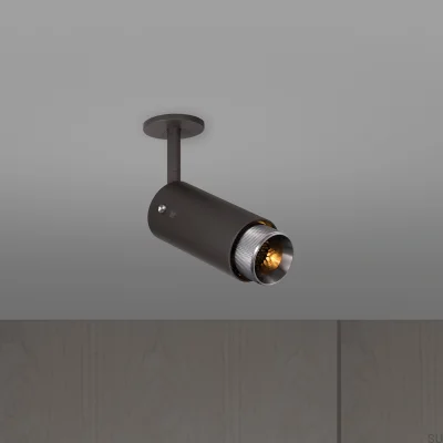 Projecteur orientable à croix d'échappement, acier, graphite, argent