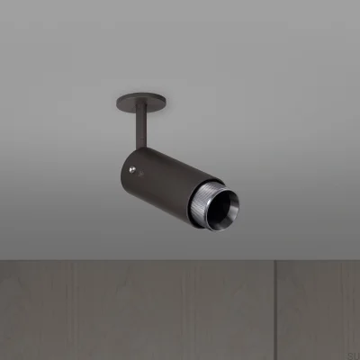 Projecteur orientable à croix d'échappement, acier, graphite, argent