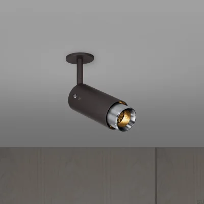 Projecteur linéaire orientable pour échappement, acier graphite avec finition argentée