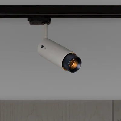 Projecteur d'échappement à voie transversale gris acier avec noir