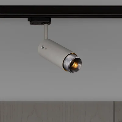 Projecteur d'échappement à voie transversale gris acier avec argent