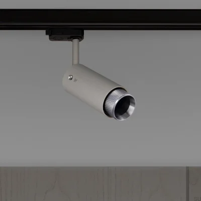 Projecteur d'échappement à voie transversale gris acier avec argent