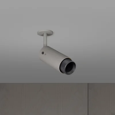 Projecteur réglable en croix d'échappement, gris acier avec bronze brûlé