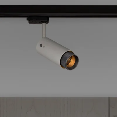 Projecteur à rail transversal d'échappement gris acier avec bronze brûlé