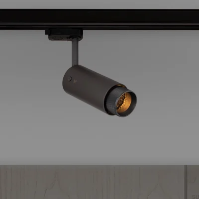 Projecteur à rail transversal d'échappement, acier graphite avec finition bronze brûlé