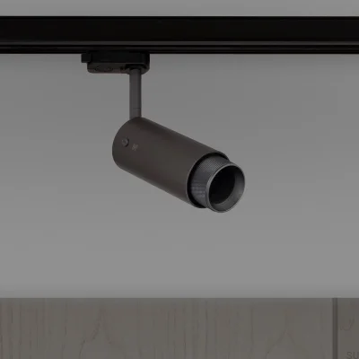 Projecteur à rail transversal d'échappement, acier graphite avec finition bronze brûlé