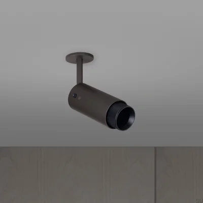 Projecteur orientable à croix d'échappement, acier, graphite, noir