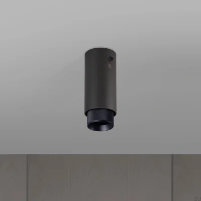 Spot de plafond en forme de croix d'évacuation, acier graphite avec finition noire