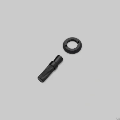 Ensemble décoratif pour l'interrupteur Detail Linear Steel Black