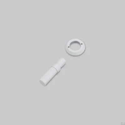 Ensemble décoratif pour l'interrupteur Detail Linear Steel White