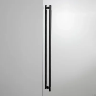 Poignée de meuble allongée double face Closet Cross 724 en laiton bronze brûlé