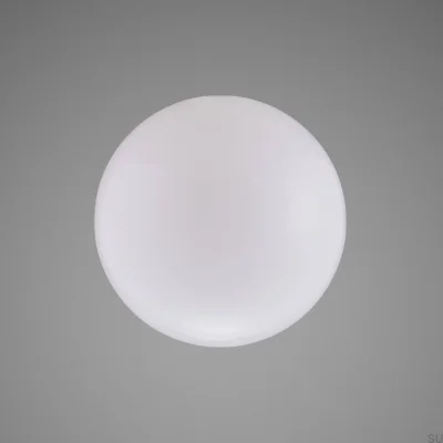 Abat-jour en verre soufflé à gros globe laiteux