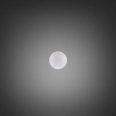 Abat-jour moyen en verre soufflé laiteux Globe