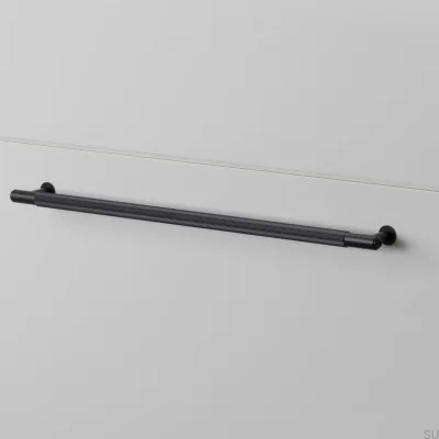 Poignée de meuble allongée Linear 325 en acier noir
