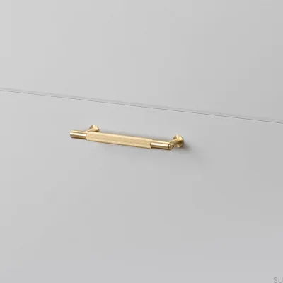 Poignée de meuble allongée en laiton Linear 125