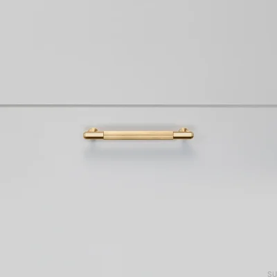 Poignée de meuble allongée en laiton Linear 125
