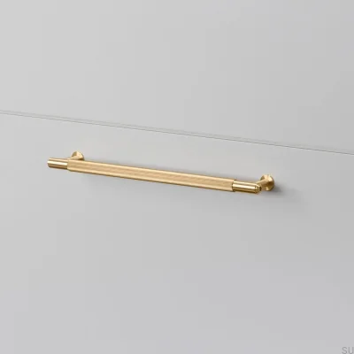 Poignée de meuble allongée en laiton Linear 225