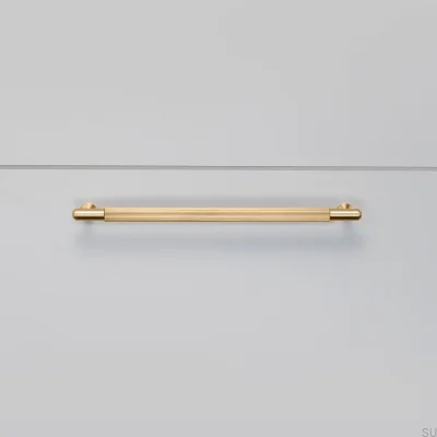 Poignée de meuble allongée en laiton Linear 225