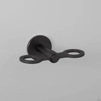 Porte-savon en acier noir double coulé 140 pour soudeur