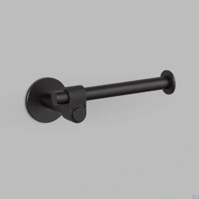 Porte-papier toilette en acier moulé noir pour soudeur