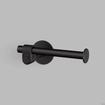 Porte-papier toilette en acier moulé noir pour soudeur