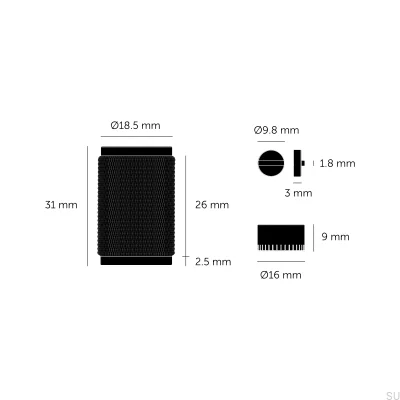 Kit décoratif pour variateur Detail Cross Steel Silver