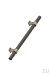 557030160-056/32--Uchwyt-meblowy-podłużny-Bond-Wood-160-Drewniany-Dębowy-Czarny-ze-Złotym-Szczotkowanym-Furnipart-Skandynawskie-Uchwyty_1