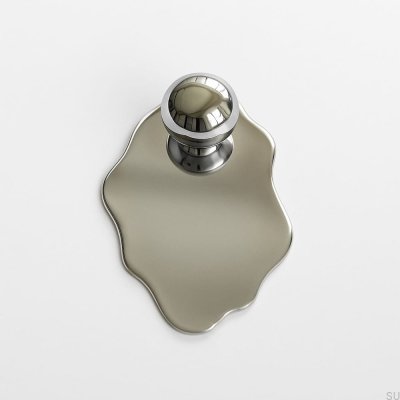 Poignée de meuble Oyster 30 en laiton chromé