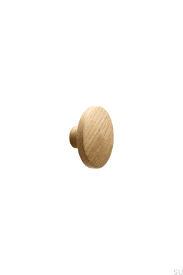Bouton de meuble en bois Discos 50, chêne
