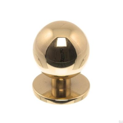 Bouton de meuble 1349 25 or poli, laqué