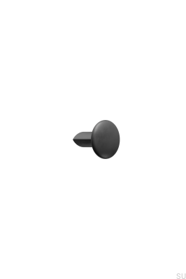 Bouton de meuble Volumi OceanIX 16 en plastique noir