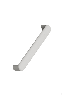 Poignée de meuble oblongue en plastique Volumi OceanIX 160, couleur grège