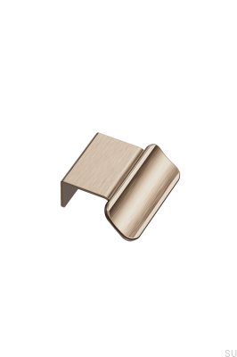 Poignée de meuble Volet 20 en aluminium brossé doré