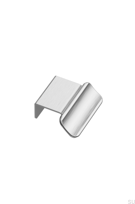 Poignée de meuble Volet 20 en aluminium à bord argenté