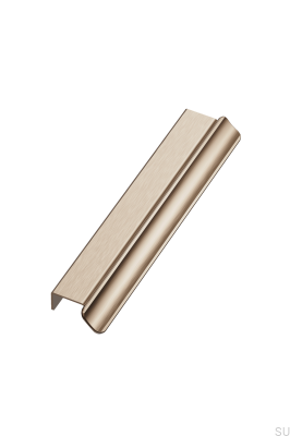 Poignée de meuble Volet 160 en aluminium brossé doré