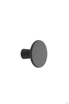 Bouton de meuble Terra 37, en fonte, noir mat