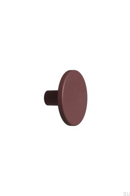 Bouton de meuble en plastique Plato OceanIX 42.1, couleur bordeaux mat