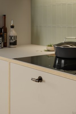 Bouton de meuble en métal T-Bar Manor 30, marron mat