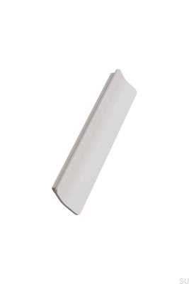 Poignée de meuble allongée Leaf 160 en métal beige